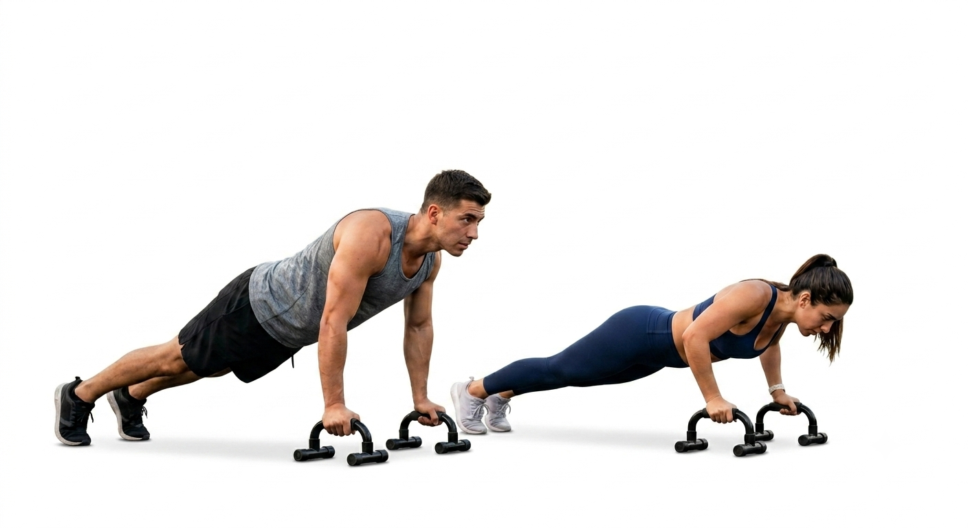 Soporte para flexiones, brazos y pecho. Push Up Bar